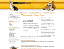 Tablet Screenshot of corgicare.com